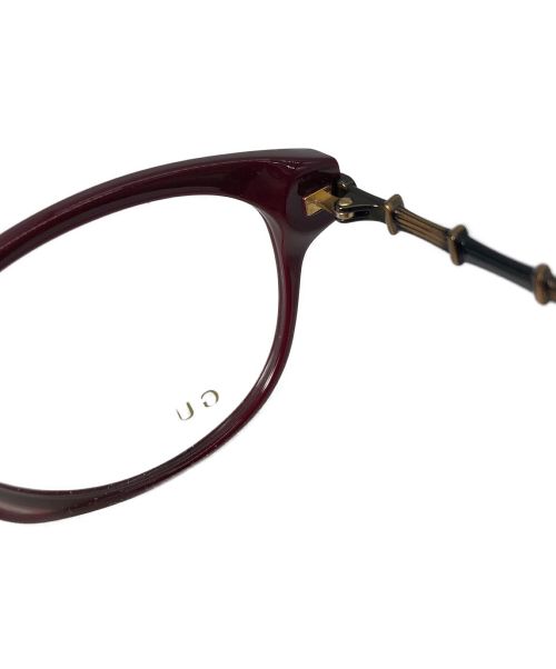 GUCCI（グッチ）GUCCI (グッチ) 眼鏡 ボルドーの古着・服飾アイテム