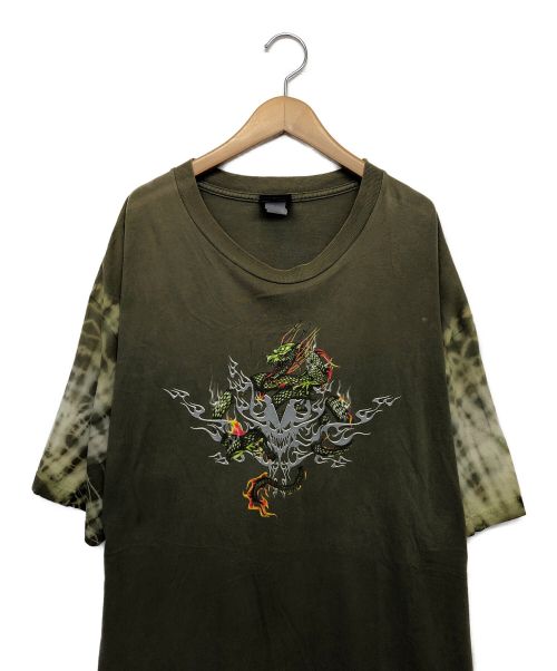 GLOBAL GENERATION（GLOBAL GENERATION）GLOBAL GENERATION (GLOBAL GENERATION) 半袖カットソー カーキ サイズ:不明の古着・服飾アイテム