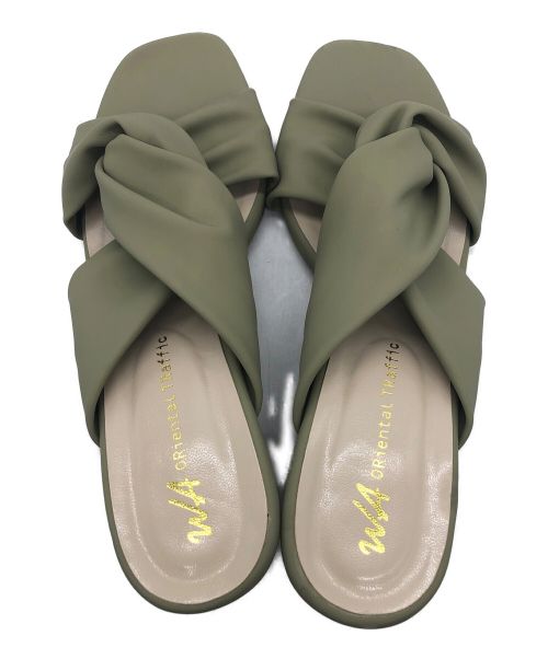 ORIENTAL TRAFFIC（オリエンタルトラフィック）ORIENTAL TRAFFIC (オリエンタルトラフィック) サンダル グリーン サイズ:LLの古着・服飾アイテム