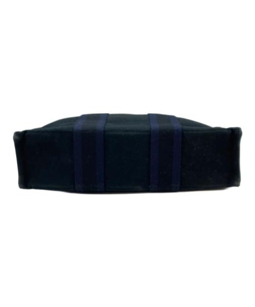 HERMES（エルメス）HERMES (エルメス) ミニハンドバッグ ブラック×ブルーの古着・服飾アイテム