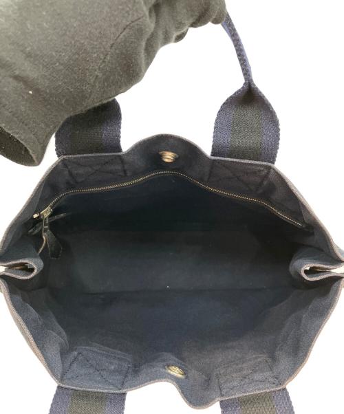 HERMES（エルメス）HERMES (エルメス) ミニハンドバッグ ブラック×ブルーの古着・服飾アイテム