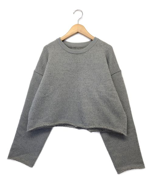 Whim Gazette（ウィムガゼット）Whim Gazette (ウィムガゼット) ウラケニットプルオーバー グレー サイズ:FREEの古着・服飾アイテム