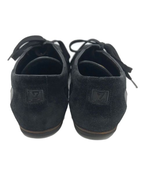 LOUIS VUITTON（ルイ ヴィトン）LOUIS VUITTON (ルイ ヴィトン) レザースニーカー ブラック サイズ:6　1/2の古着・服飾アイテム