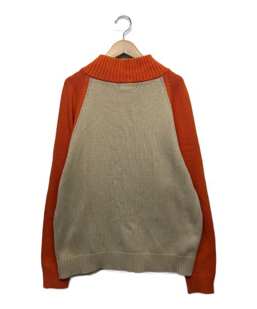 Pearl Diver（パールダイバー）Pearl Diver (パールダイバー) カーディガン オレンジ×ベージュ サイズ:Mの古着・服飾アイテム