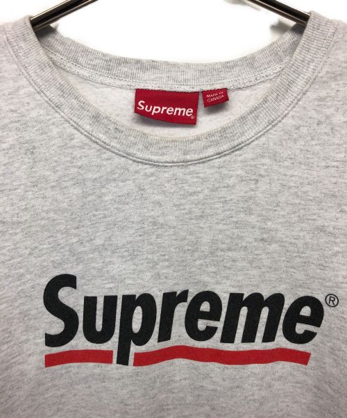 SUPREME（シュプリーム）SUPREME (シュプリーム) スウェット グレー サイズ:XLの古着・服飾アイテム