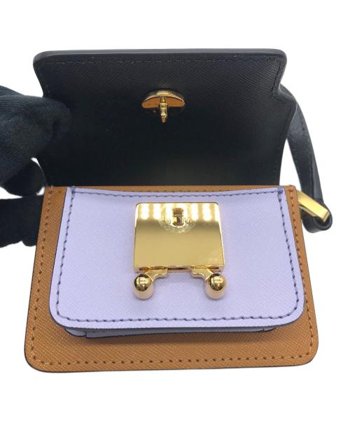 MARNI（マルニ）MARNI (マルニ) ナノトランクショルダーバッグ ブラウン×パープルの古着・服飾アイテム