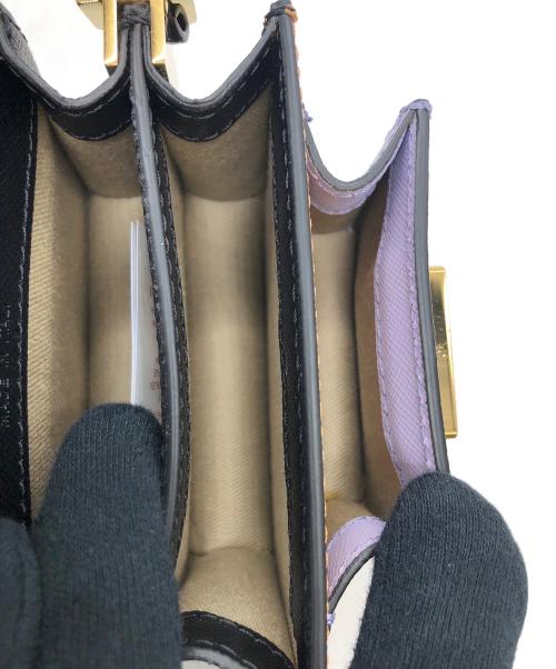 MARNI（マルニ）MARNI (マルニ) ナノトランクショルダーバッグ ブラウン×パープルの古着・服飾アイテム