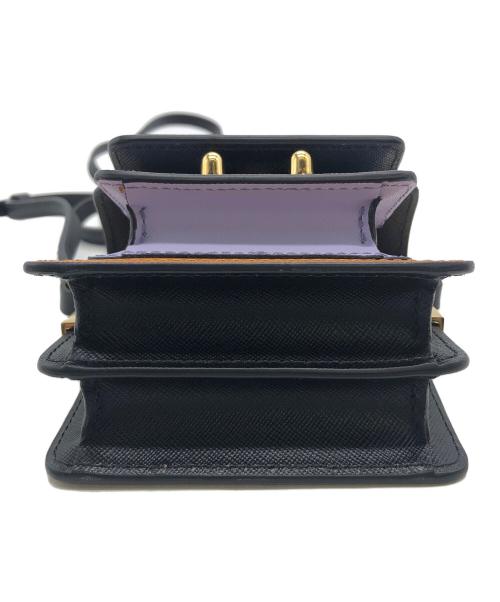 MARNI（マルニ）MARNI (マルニ) ナノトランクショルダーバッグ ブラウン×パープルの古着・服飾アイテム