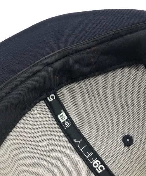 New Era×YOHJI YAMAMOTO（ニューエラ×ヨウジヤマモト）New Era×yohji yamamoto (ニューエラ×ヨウジヤマモト) キャップ ネイビーの古着・服飾アイテム