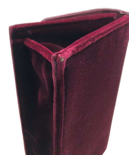 JIMMY CHOO（ジミーチュウ）JIMMY CHOO (ジミーチュウ) チェーンショルダーバッグ ワインレッドの古着・服飾アイテム