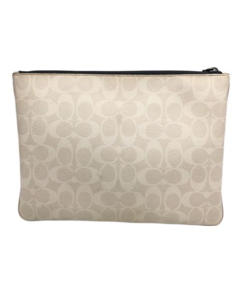 COACH（コーチ）COACH (コーチ) クラッチバッグ ホワイトの古着・服飾アイテム