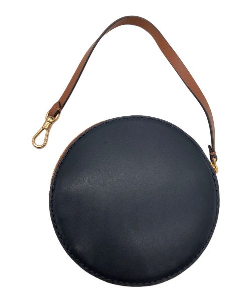 Kate Spade（ケイトスペード）Kate Spade (ケイトスペード) レザーハンドバッグ イエロー ネイビー ブラウンの古着・服飾アイテム