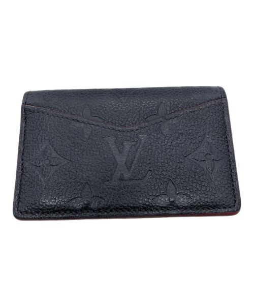 LOUIS VUITTON（ルイ ヴィトン）LOUIS VUITTON (ルイ ヴィトン) カードケース ネイビー×レッドの古着・服飾アイテム