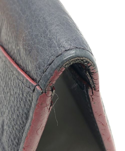 LOUIS VUITTON（ルイ ヴィトン）LOUIS VUITTON (ルイ ヴィトン) カードケース ネイビー×レッドの古着・服飾アイテム