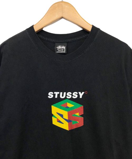 OLD STUSSY（オールドステューシー）OLD STUSSY (オールドステューシー) 半袖プリントTシャツ ブラック サイズ:Mの古着・服飾アイテム