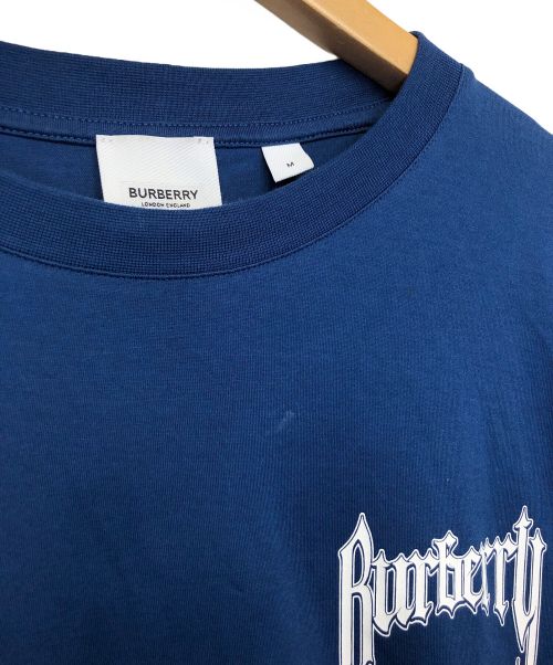 BURBERRY LONDON（バーバリーロンドン）BURBERRY LONDON (バーバリーロンドン) 半袖Tシャツ ブルー×ホワイト サイズ:Mの古着・服飾アイテム