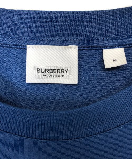 BURBERRY LONDON（バーバリーロンドン）BURBERRY LONDON (バーバリーロンドン) 半袖Tシャツ ブルー×ホワイト サイズ:Mの古着・服飾アイテム