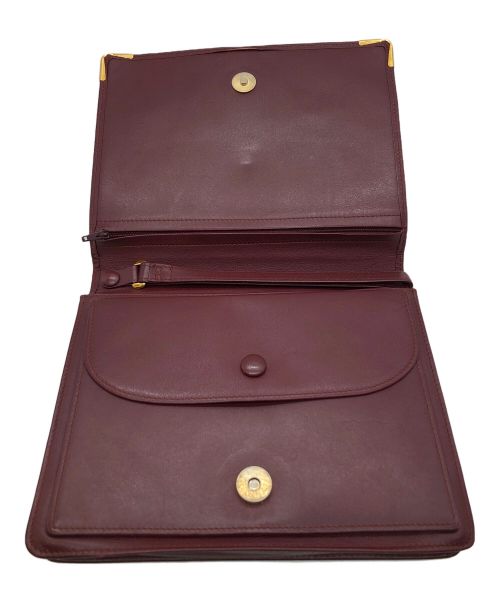 Cartier（カルティエ）Cartier (カルティエ) クラッチバッグ ボルドーの古着・服飾アイテム
