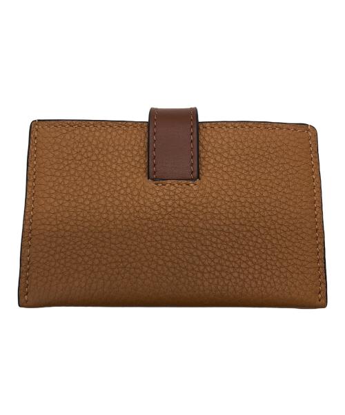 LOEWE（ロエベ）LOEWE (ロエベ) アコーディオンストラップ カードケース ブラウンの古着・服飾アイテム