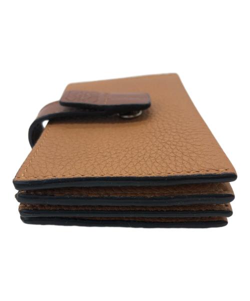 LOEWE（ロエベ）LOEWE (ロエベ) アコーディオンストラップ カードケース ブラウンの古着・服飾アイテム