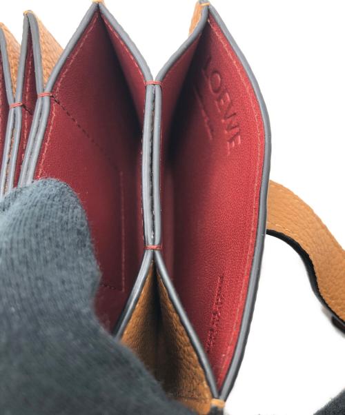 LOEWE（ロエベ）LOEWE (ロエベ) アコーディオンストラップ カードケース ブラウンの古着・服飾アイテム