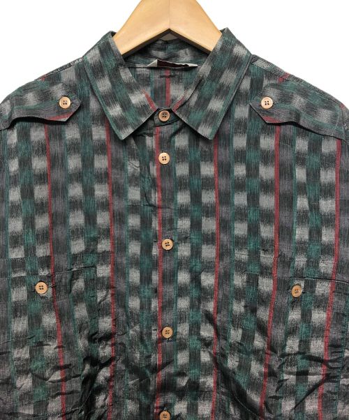 MOMENTODUE（MOMENTODUE）MOMENTODUE (MOMENTODUE) チェックシャツ グリーン サイズ:Sの古着・服飾アイテム