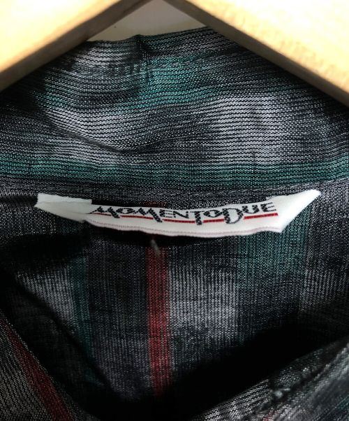 MOMENTODUE（MOMENTODUE）MOMENTODUE (MOMENTODUE) チェックシャツ グリーン サイズ:Sの古着・服飾アイテム