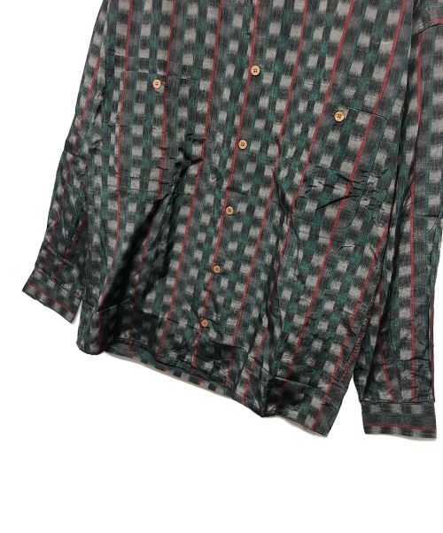 MOMENTODUE（MOMENTODUE）MOMENTODUE (MOMENTODUE) チェックシャツ グリーン サイズ:Sの古着・服飾アイテム