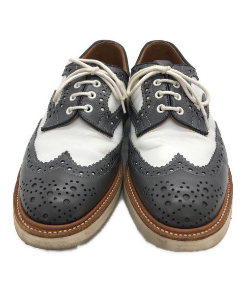 Tricker's（トリッカーズ）Tricker's (トリッカーズ) ブローグシューズ グレー サイズ:25.5cmの古着・服飾アイテム