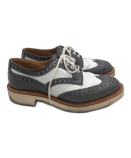 Tricker's（トリッカーズ）Tricker's (トリッカーズ) ブローグシューズ グレー サイズ:25.5cmの古着・服飾アイテム