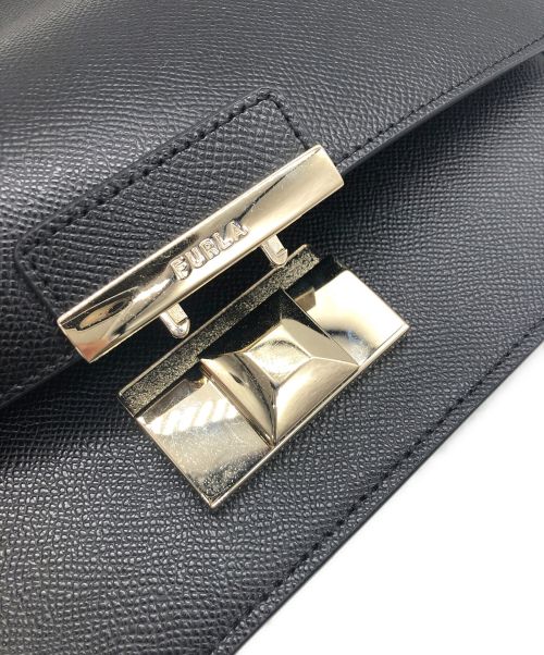 FURLA（フルラ）FURLA (フルラ) チェーンショルダーバッグ ブラックの古着・服飾アイテム