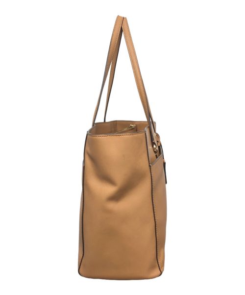 TORY BURCH（トリーバーチ）TORY BURCH (トリーバーチ) レザートートバッグ ブラウンの古着・服飾アイテム