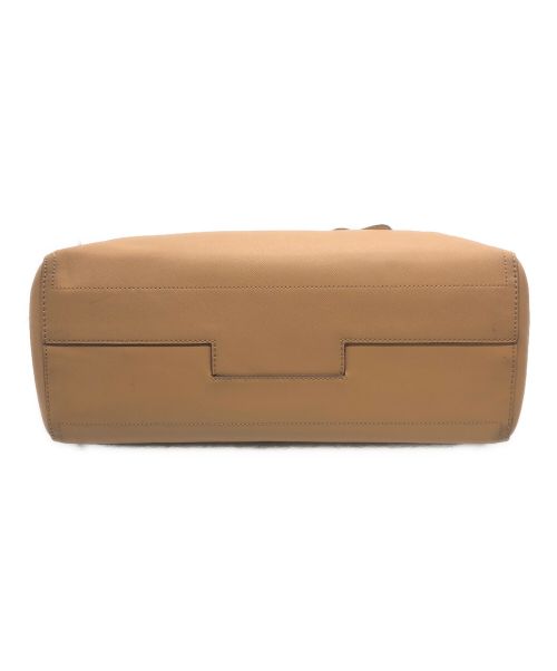 TORY BURCH（トリーバーチ）TORY BURCH (トリーバーチ) レザートートバッグ ブラウンの古着・服飾アイテム