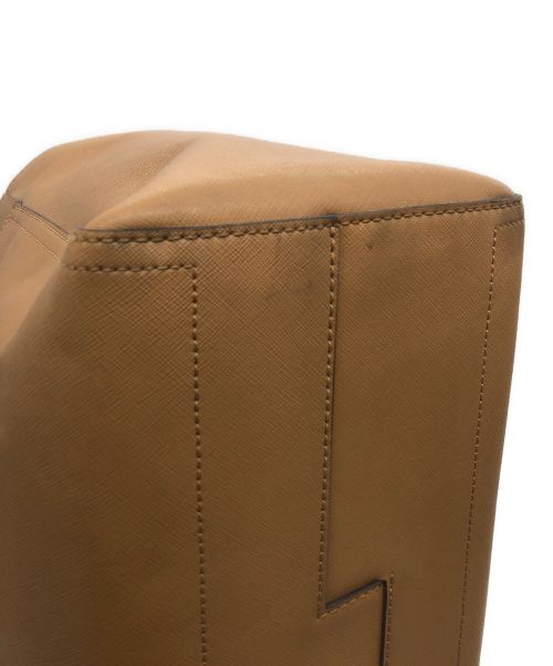 TORY BURCH（トリーバーチ）TORY BURCH (トリーバーチ) レザートートバッグ ブラウンの古着・服飾アイテム