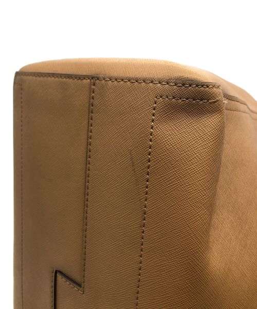 TORY BURCH（トリーバーチ）TORY BURCH (トリーバーチ) レザートートバッグ ブラウンの古着・服飾アイテム