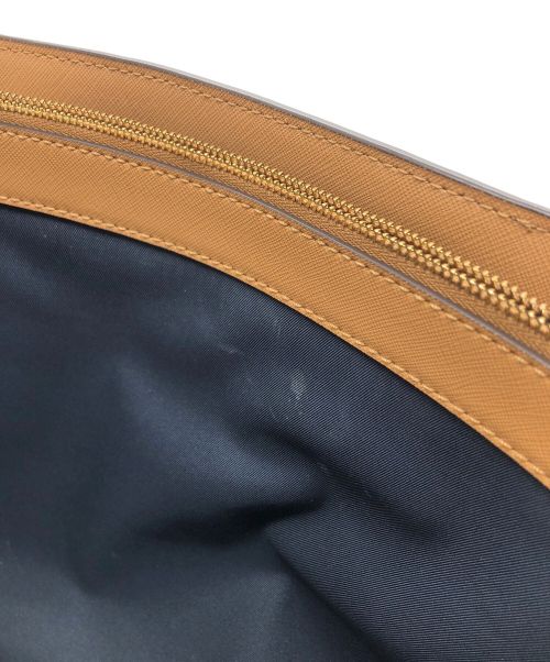 TORY BURCH（トリーバーチ）TORY BURCH (トリーバーチ) レザートートバッグ ブラウンの古着・服飾アイテム