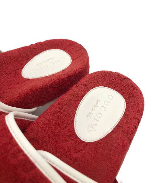 adidas（アディダス）adidas (アディダス) GUCCI (グッチ) GGプラットフォームサンダル レッド サイズ:7の古着・服飾アイテム