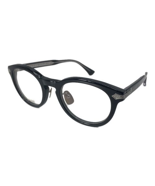 GUCCI（グッチ）GUCCI (グッチ) 眼鏡フレーム ブラックの古着・服飾アイテム