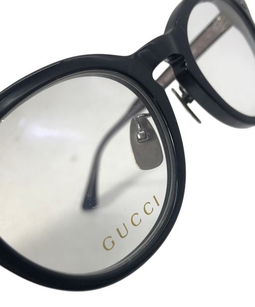 GUCCI（グッチ）GUCCI (グッチ) 眼鏡フレーム ブラックの古着・服飾アイテム