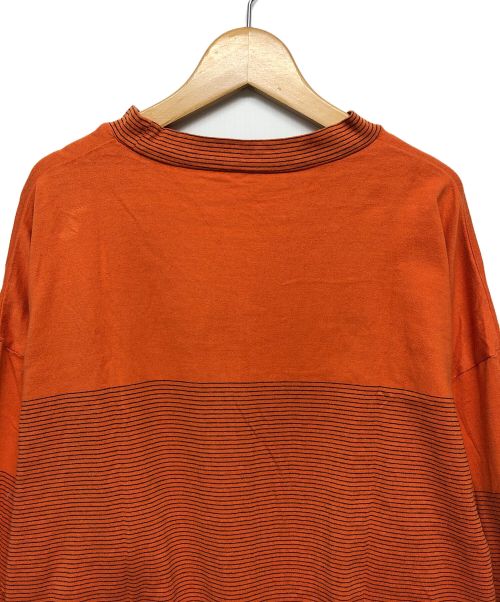 SUNVELOCITY BLOG（SUNVELOCITY BLOG）SUNVELOCITY BLOG (SUNVELOCITY BLOG) ボーダーカットソー オレンジ サイズ:L 未使用品の古着・服飾アイテム