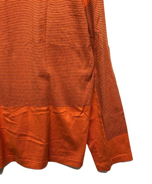 SUNVELOCITY BLOG（SUNVELOCITY BLOG）SUNVELOCITY BLOG (SUNVELOCITY BLOG) ボーダーカットソー オレンジ サイズ:L 未使用品の古着・服飾アイテム