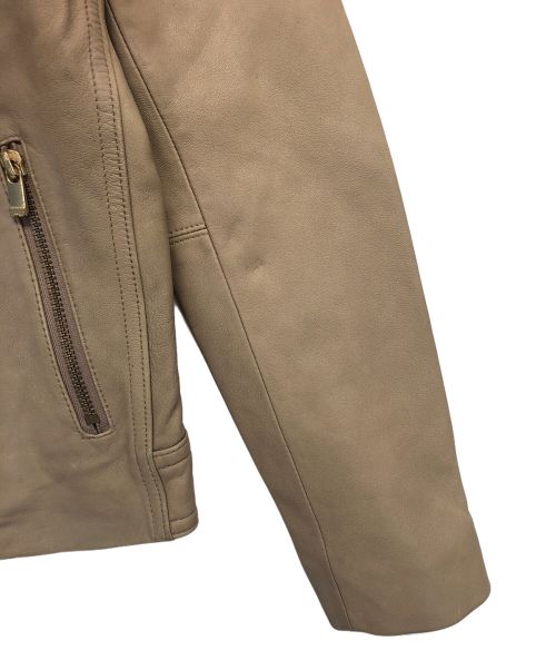 Noble（ノーブル）Noble (ノーブル) ソフトラムレザージャケット ブラウン サイズ:38の古着・服飾アイテム