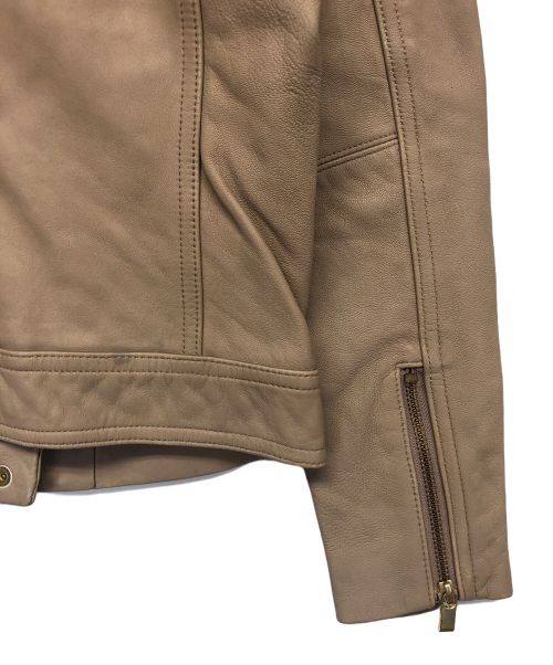 Noble（ノーブル）Noble (ノーブル) ソフトラムレザージャケット ブラウン サイズ:38の古着・服飾アイテム