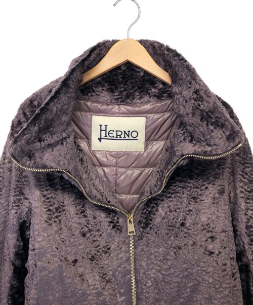 HERNO（ヘルノ）HERNO (ヘルノ) ダウンジャケット バイオレット サイズ:42の古着・服飾アイテム