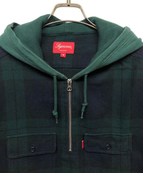 SUPREME（シュプリーム）SUPREME (シュプリーム) シャツパーカー グリーン サイズ:Mの古着・服飾アイテム