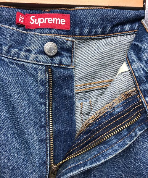 SUPREME（シュプリーム）SUPREME (シュプリーム) バギージーンズ ネイビー サイズ:81cm (W32)の古着・服飾アイテム