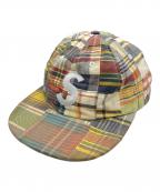 SUPREMEシュプリーム）の古着「キャップ 19SS/PATCHWORK MADRAS S LOGO 6-PAN」