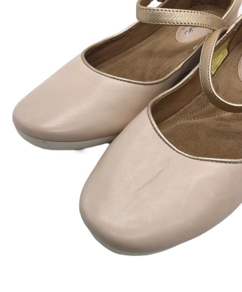 CLARKS（クラークス）CLARKS (クラークス) ストラップシューズ ピンク サイズ:23.5cmの古着・服飾アイテム