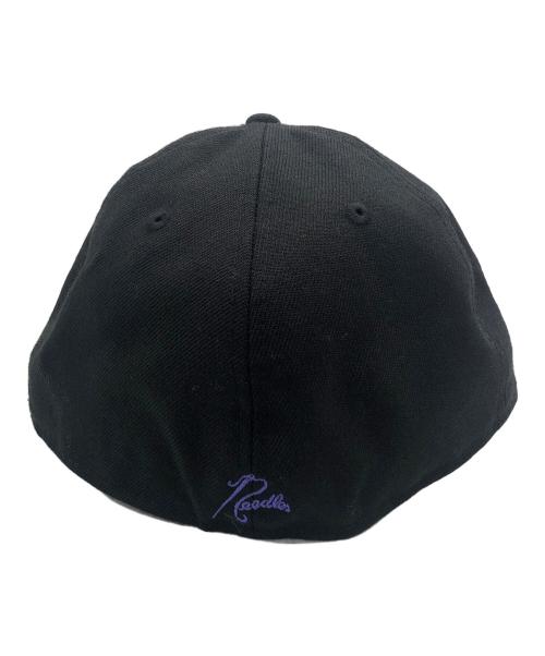 New Era（ニューエラ）New Era (ニューエラ) Needles (ニードルズ) キャップ ブラック×パープルの古着・服飾アイテム