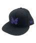 New Era（ニューエラ）の古着「キャップ」｜ブラック×パープル